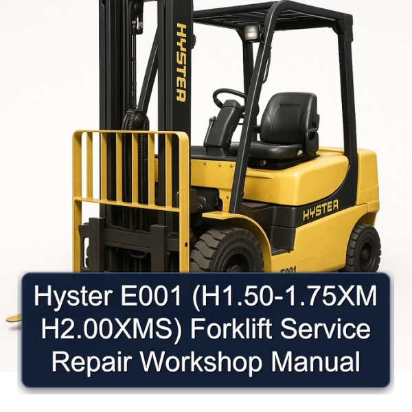 Hyster E001 (H1.50-1.75XM H2.00XMS) Gabelstapler-Reparaturhandbuch