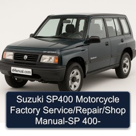 Suzuki SP400 Motorcycle Factory Service/Repair/Shop Manual-SP 400-