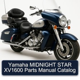 Yamaha MIDNIGHT STAR XV1600 Parts Manual Catalog