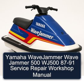 Yamaha WaveJammer Wave Jammer 500 WJ500 87-91 Service Repair Workshop Manual