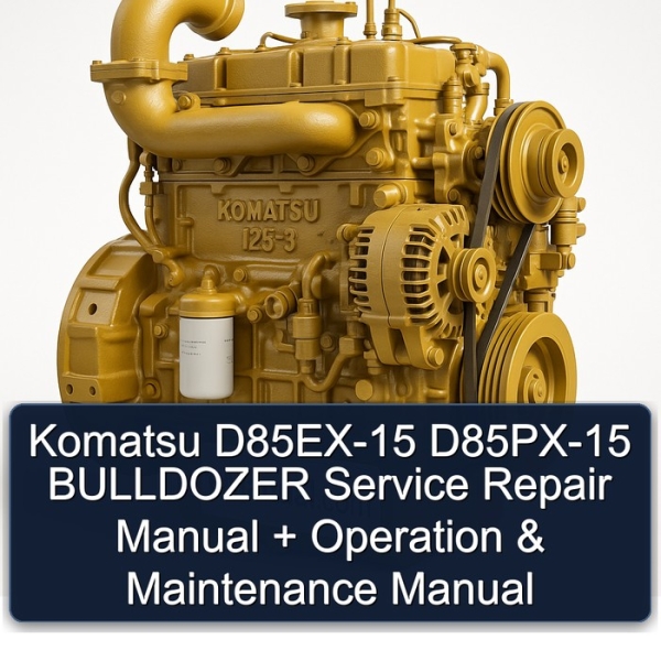 Komatsu D85EX-15 D85PX-15 BULLDOZER Service Repair Manual + Operation & Maintenance Manual
