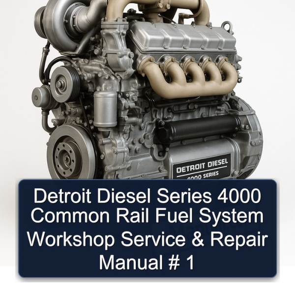 Detroit Diesel Series 4000 Common Rail Fuel System Workshop Service & Repair Manual # 1