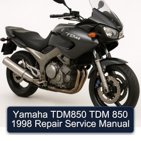 Yamaha TDM850 TDM 850 1998 Repair Service Manual