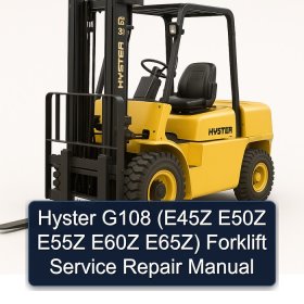Hyster G108 (E45Z E50Z E55Z E60Z E65Z) Forklift Service Repair Manual