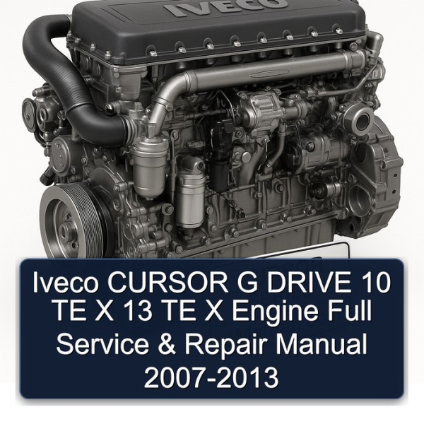 Iveco CURSOR G DRIVE 10 TE X 13 TE X Engine Full Service & Repair Manual 2007-2013