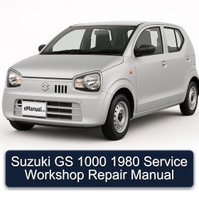 Suzuki GS 1000 1980 Service Workshop Repair Manual