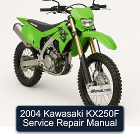 2004 Kawasaki KX250F Service Repair Manual