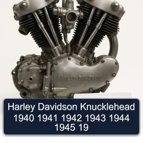 Harley Davidson Knucklehead 1940 1941 1942 1943 1944 1945 19