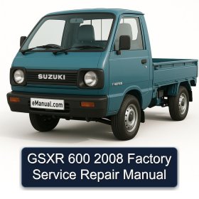 GSXR 600 2008 Factory Service Repair Manual