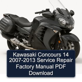 Kawasaki Concours 14 2007-2013 Service Repair Factory Manual PDF Download
