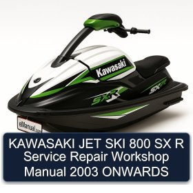KAWASAKI JET SKI 800 SX R Service Repair Workshop Manual 2003 ONWARDS