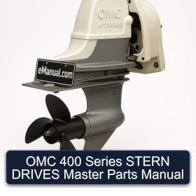 OMC 400 Series STERN DRIVES Master Parts Manual