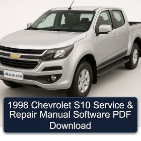 1998 Chevrolet S10 Service & Repair Manual Software PDF Download