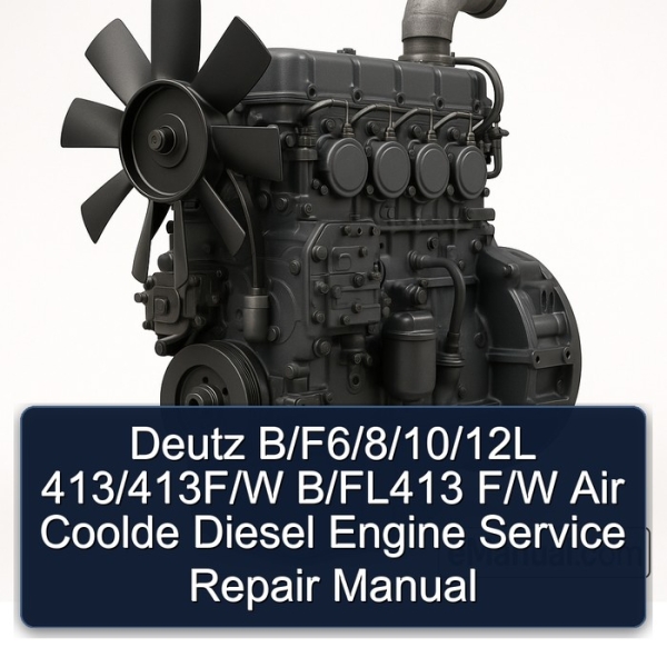 Deutz B/F6/8/10/12L 413/413F/W B/FL413 F/W Air Coolde Diesel Engine Service Repair Manual