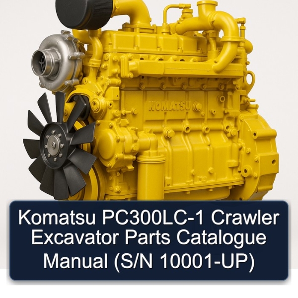 Komatsu PC300LC-1 Crawler Excavator Parts Catalogue Manual (S/N 10001-UP)