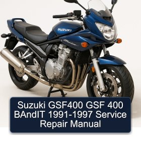 Suzuki GSF400 GSF 400 BAndIT 1991-1997 Service Repair Manual