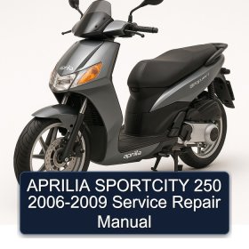 APRILIA SPORTCITY 250 2006-2009 Service Repair Manual