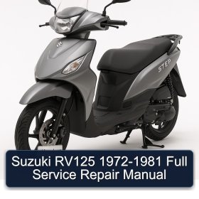 Suzuki RV125 1972-1981 Full Service Repair Manual