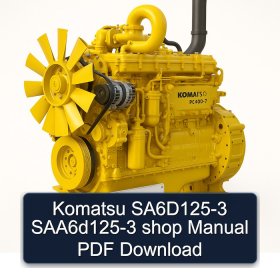 Komatsu SA6D125-3 SAA6d125-3 shop Manual PDF Download