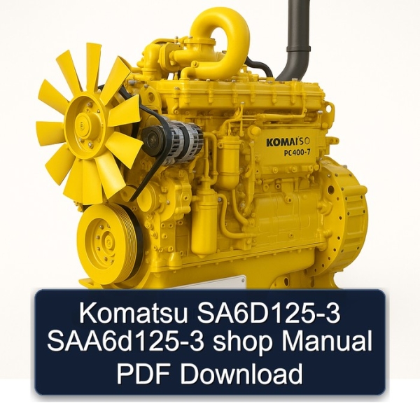 Komatsu SA6D125-3 SAA6d125-3 shop Manual PDF Download