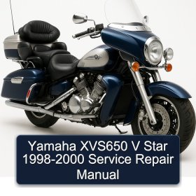 Yamaha XVS650 V Star 1998-2000 Service Repair Manual