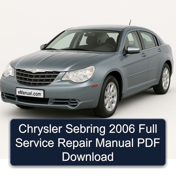 Chrysler Sebring 2006 Full Service Repair Manual PDF Download