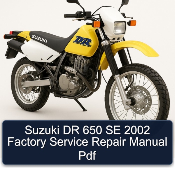 Suzuki DR 650 SE 2002 Factory Service Repair Manual Pdf