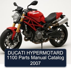 DUCATI HYPERMOTARD 1100 Parts Manual Catalog 2007