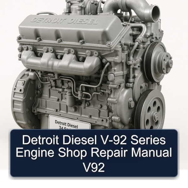 Detroit Diesel V-92 Series Engine Shop Repair Manual V92