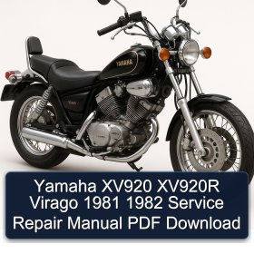 Yamaha XV920 XV920R Virago 1981 1982 Service Repair Manual PDF Download