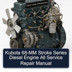 Kubota 68-MM Stroke Series Diesel Engine All Service Repair Manual