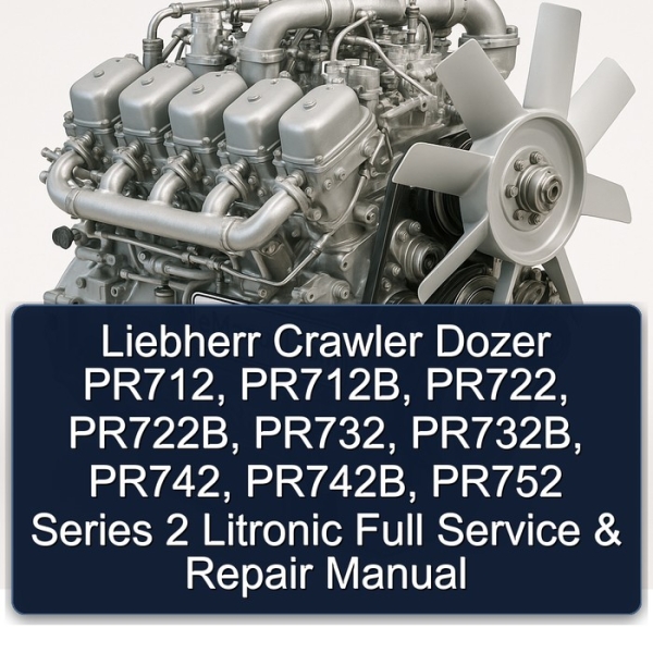 Liebherr Crawler Dozer PR712, PR712B, PR722, PR722B, PR732, PR732B, PR742, PR742B, PR752 Series 2 Litronic Full Service & Repair Manual