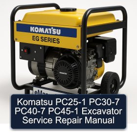 Komatsu PC25-1 PC30-7 PC40-7 PC45-1 Excavator Service Repair Manual