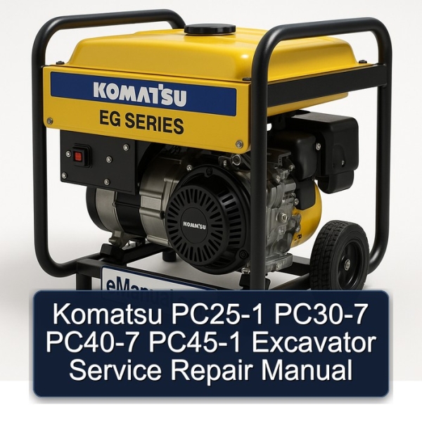 Komatsu PC25-1 PC30-7 PC40-7 PC45-1 Excavator Service Repair Manual