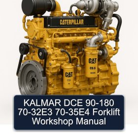 KALMAR DCE 90-180 70-32E3 70-35E4 Forklift Workshop Manual