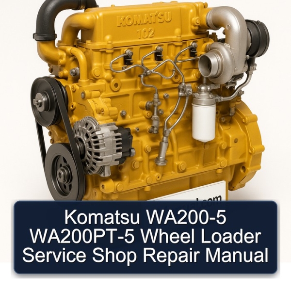 Komatsu WA200-5 WA200PT-5 Wheel Loader Service Shop Repair Manual