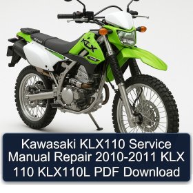 Kawasaki KLX110 Service Manual Repair 2010-2011 KLX 110 KLX110L PDF Download
