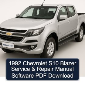 1992 Chevrolet S10 Blazer Service & Repair Manual Software PDF Download