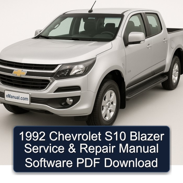 1992 Chevrolet S10 Blazer Service & Repair Manual Software PDF Download