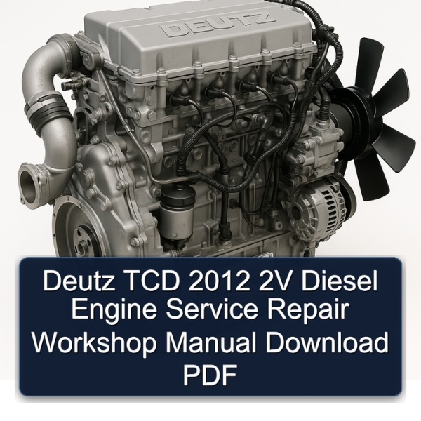 Deutz TCD 2012 2V Diesel Engine Service Repair Workshop Manual Download PDF