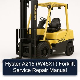 Hyster A215 (W45XT) Forklift Service Repair Manual