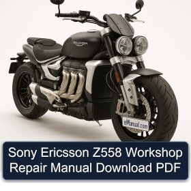 Sony Ericsson Z558 Workshop Repair Manual Download PDF
