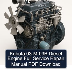 Kubota 03-M-03B Diesel Engine Full Service Repair Manual PDF Download