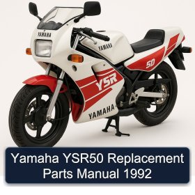 Yamaha YSR50 Replacement Parts Manual 1992