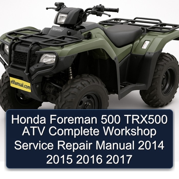 Honda Foreman 500 TRX500 ATV Complete Workshop Service Repair Manual 2014 2015 2016 2017