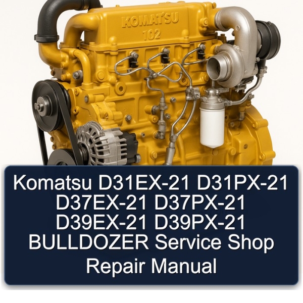 Komatsu D31EX-21 D31PX-21 D37EX-21 D37PX-21 D39EX-21 D39PX-21 BULLDOZER Service Shop Repair Manual