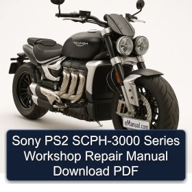 Sony PS2 SCPH-3000 Series Workshop Repair Manual Download PDF