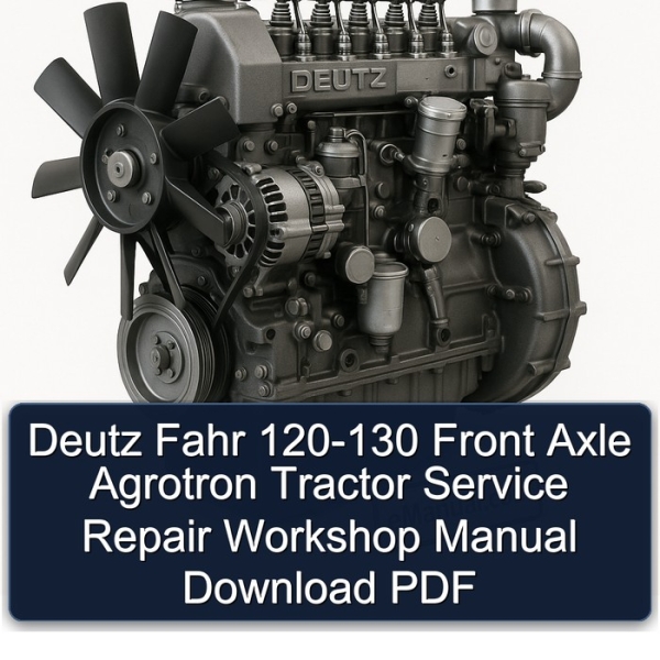 Deutz Fahr 120-130 Front Axle Agrotron Tractor Service Repair Workshop Manual Download PDF