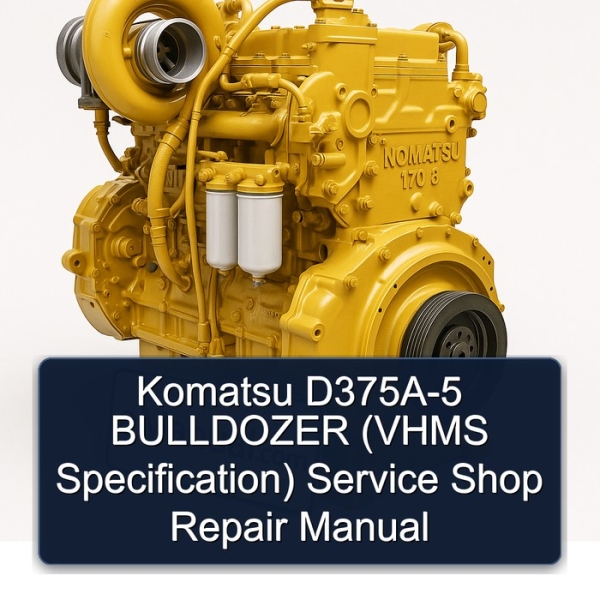 Komatsu D375A-5 BULLDOZER (VHMS Specification) Service Shop Repair Manual