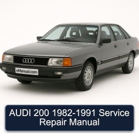 AUDI 200 1982-1991 Service Repair Manual